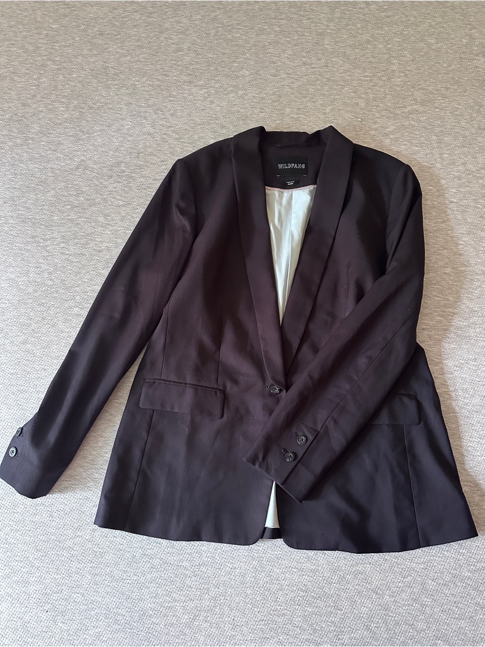 Unisex Wildfang Black Single-Button Blazer